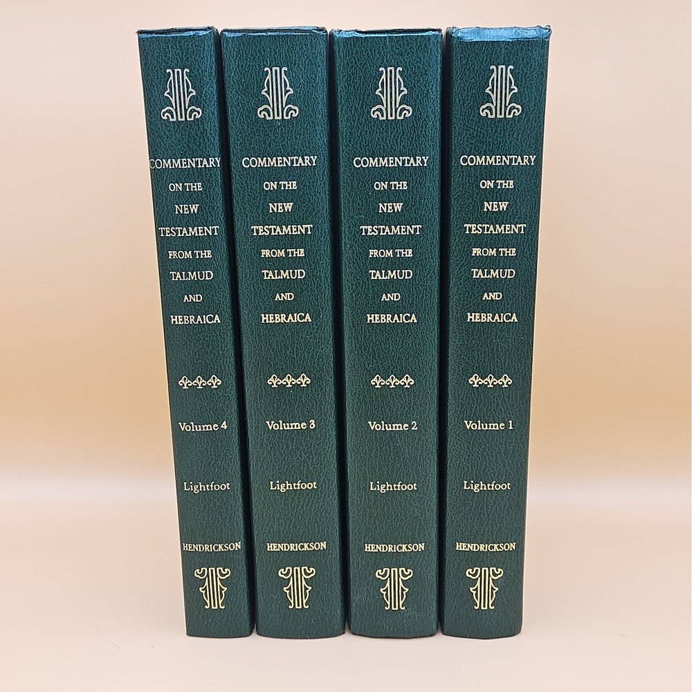 Commentary on the New Testament from the Talmud and Hebraica Lightfoot Vol 1-4